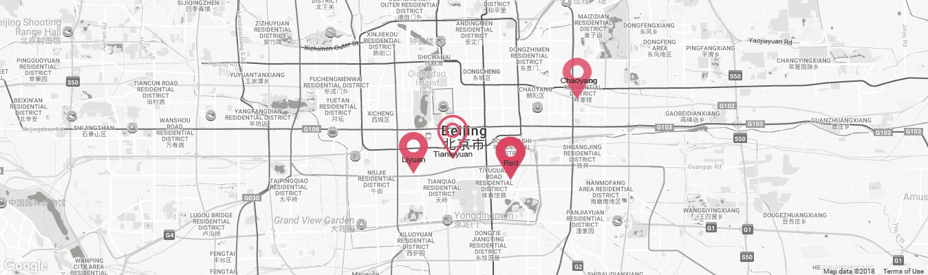 Beijing Theatre Locations Map